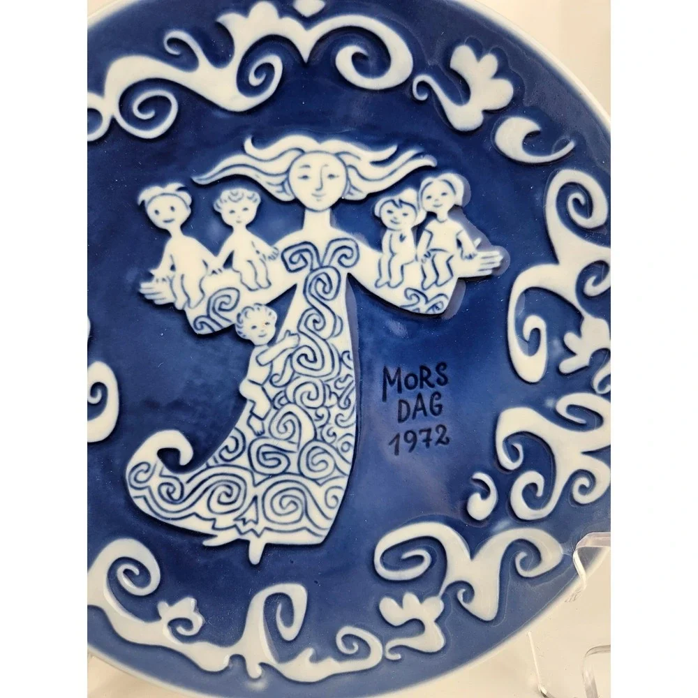 Royal Copenhagen Mors‎ Dag Plates 1971 1972 1973 Set